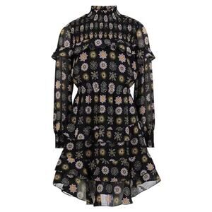 Scotch & Soda girls patterned flowy ruffled chiffon dress black size 8